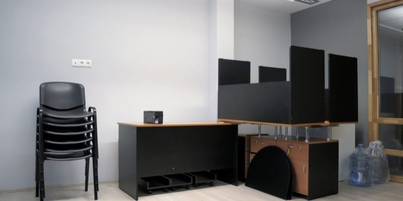 Office right after repair - moving in Office space